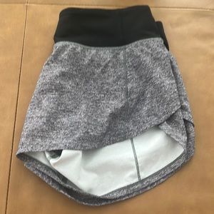 Size 2 lululemon grey speed ups 4 inch